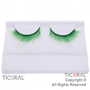 PESTA�AS VERDES CON EXTENSIONES HS3634-6 x 1